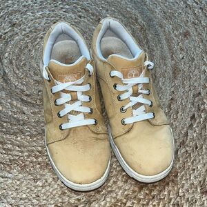 Timberland Merge Leather Suede Wheat Casual Sneakers size 9.5M
